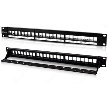 48 Port Patch Panel Cat6 Rackmount RJ45 Network Patch Panel 2U ...