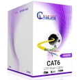 thumbnail image 1 of NewYork Cables Cat6 Riser Ethernet Cable 1000ft, 100% CCA, CMR Rated, 23 AWG UTP, 550MHz, Up to 10Gbps, Bulk Network Cable Yellow, 1 of 7