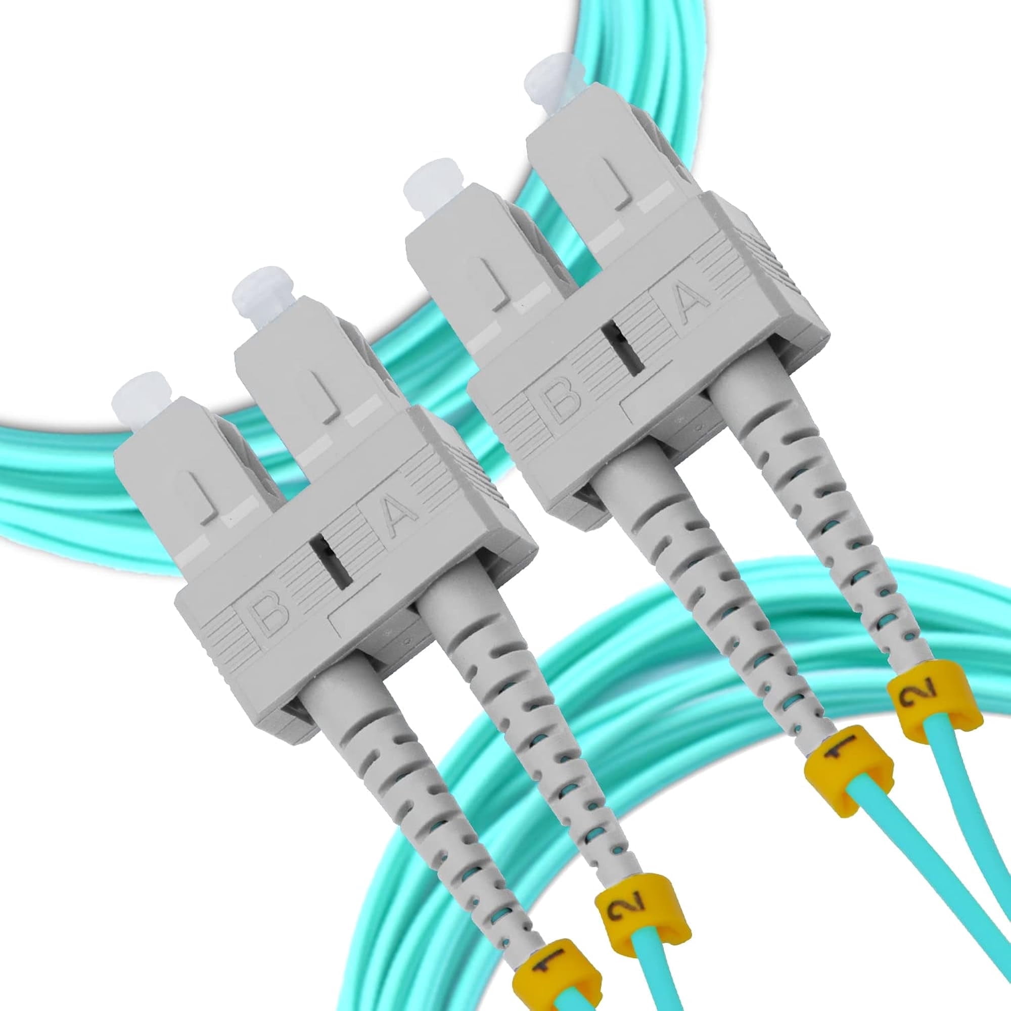 Câble Patch Fibre Optique OM4 LC-LC 8 M - Multimode 50/125 µm, 40G/100G, LSZH, Pour Data Center, Réseau Haute Vitesse