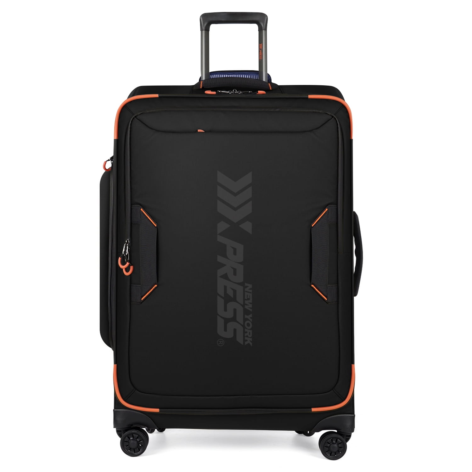New York Xpress 30" Softside Large Checked Luggage, Lightweight Water-Resistant Upright Suitcase with Wheels, Black - TA8353