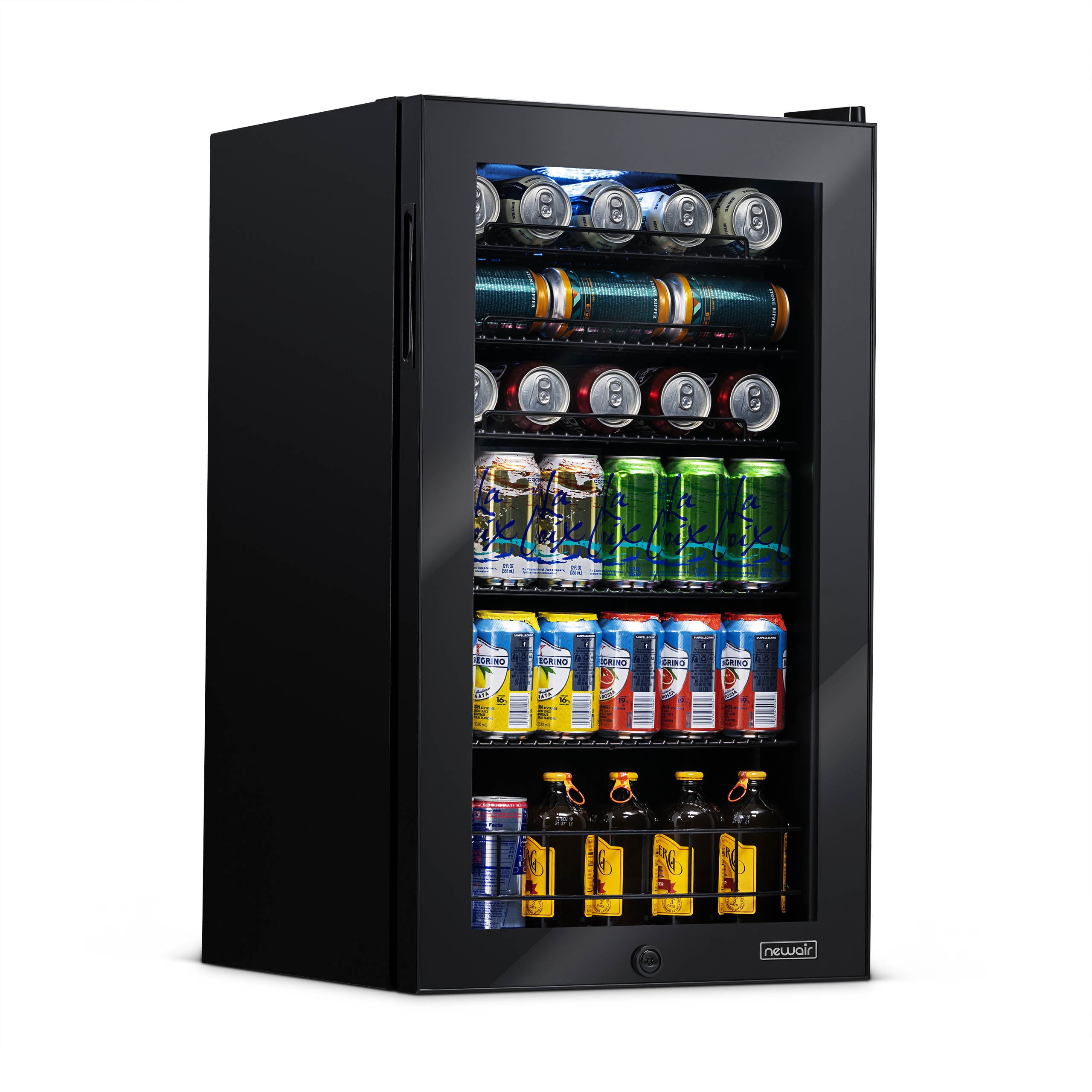 Newair 126 Can Beverage Refrigerator Cooler Freestanding Mini