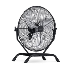 Newair 18" High Velocity Outdoor Fan, Heavy Duty Waterproof 2-in-1 Floor Stand or Wall Mount Fan, Adjustable Tilt and 3 Speeds up to 4012 CFM
