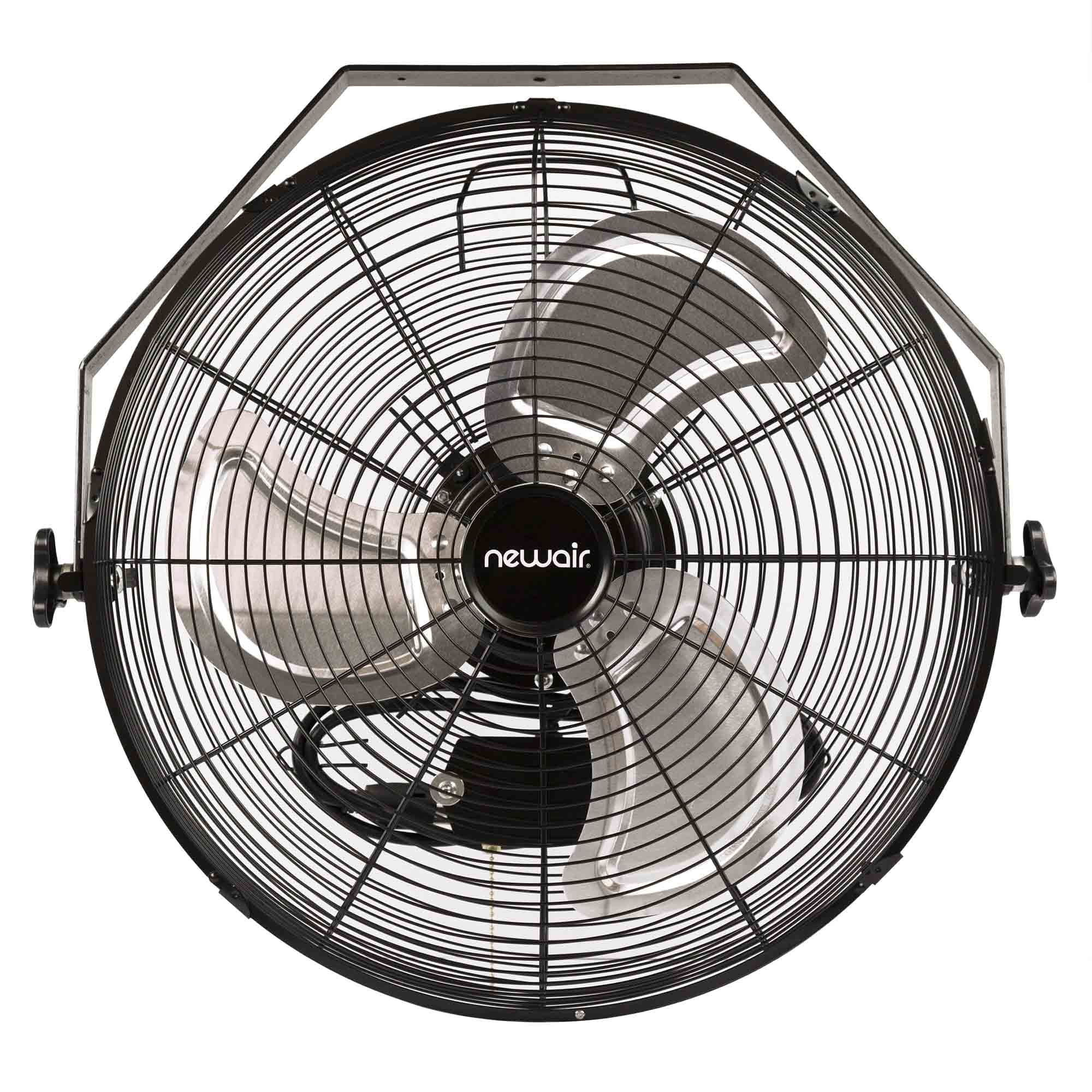 WindPro18W Industrial Black 18-inch High Velocity Wall Mount Fan