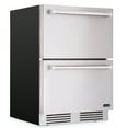 Newair 24" Outdoor Dual Drawer Freezer Fridge Convertible Refrigerator