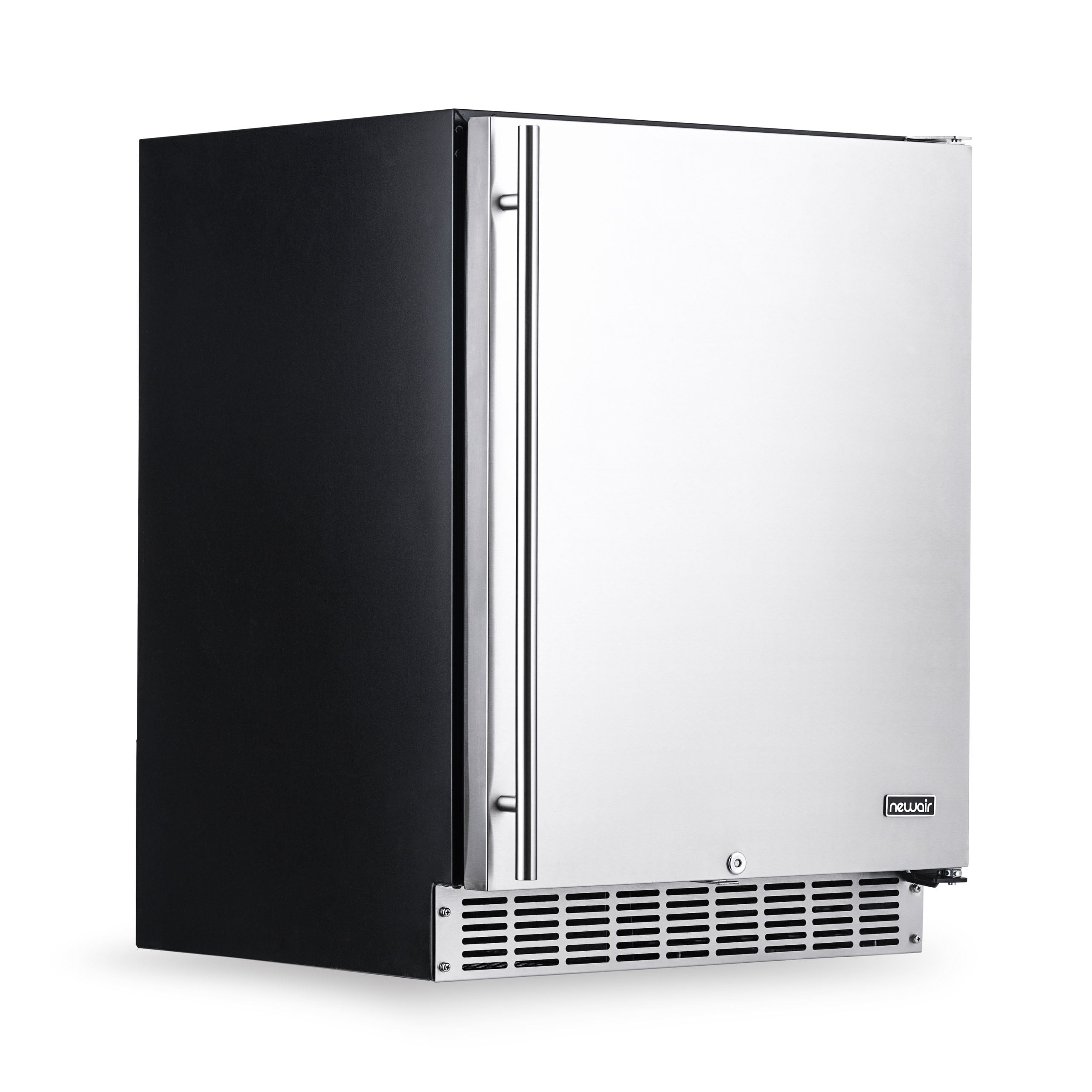 Newair 24 inch 160 Can Outdoor Rated Beverage Refrigerator, 1 Stainless Steel Door