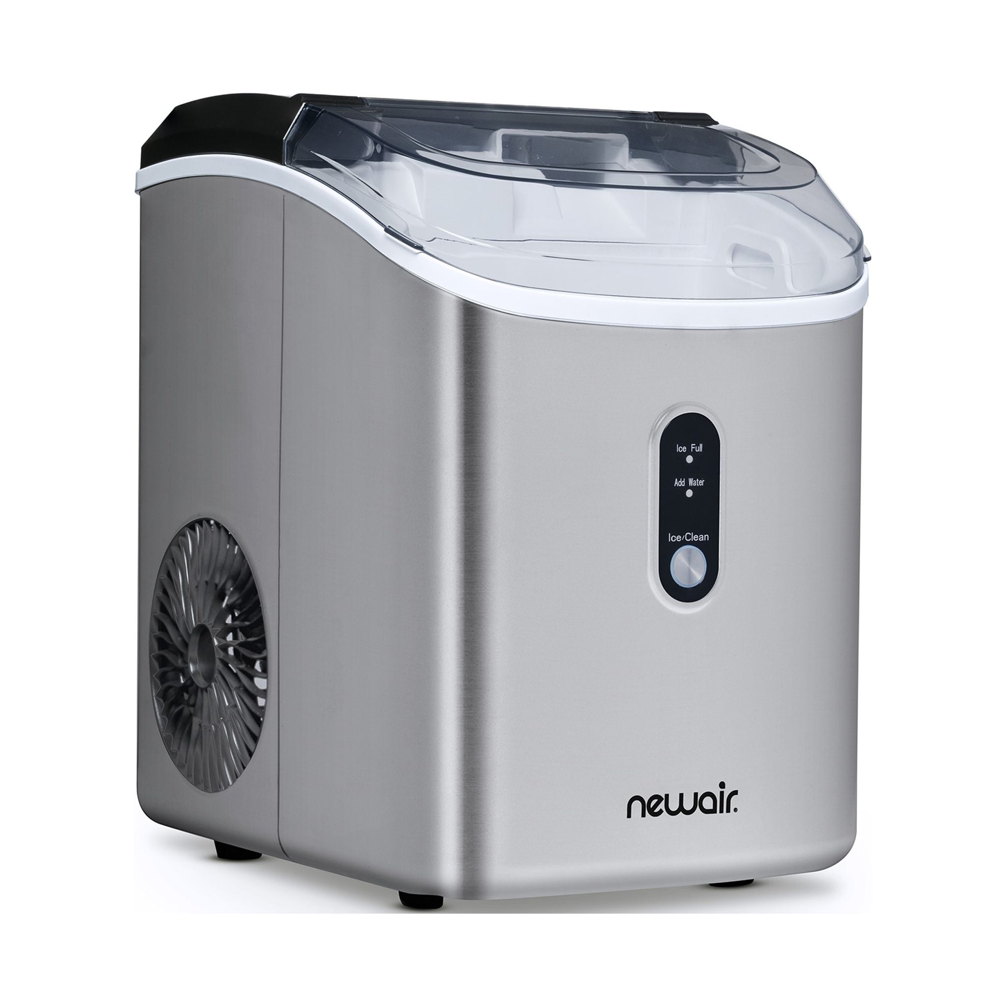 Nugget Ice Maker Countertop, 30Lb Pebble Pellet Ice per Day, Auto-Cleaning,  Stainless Steel 