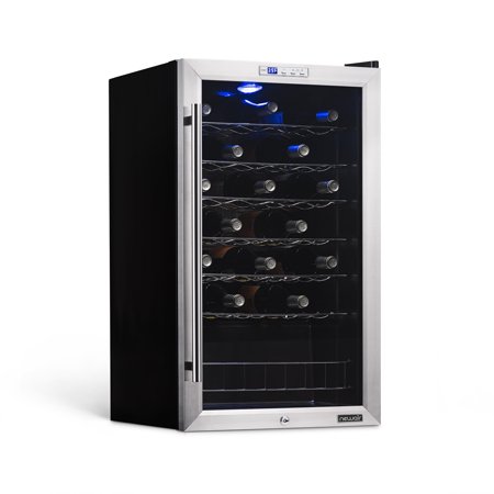 NewAir 33-Bottle Wine Cellar 57.2 lbs, Stainless Steel