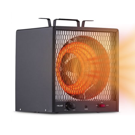 Newair 5600 W Corded Electric Garage Heater, Black, 2-Modes, Automatic Shutoff, for 600 sq ft