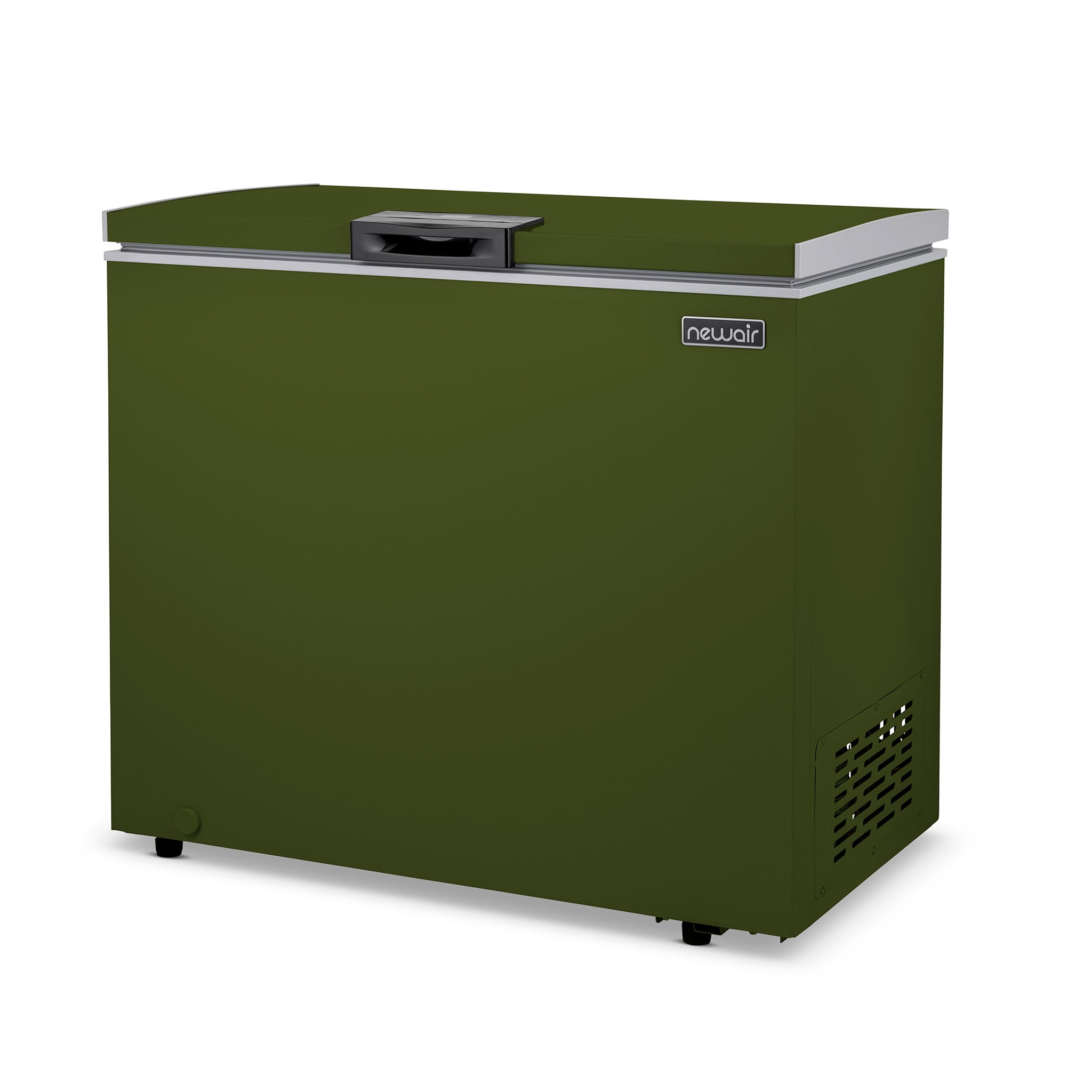 Newair 7 Cu. Ft. Mini Deep Chest Freezer and Refrigerator in Military Green  with Digital Temperature Control, Fast Freeze Mode, Stay-Open Lid,  Removeable Storage Basket, Self-Diagnostic Program 