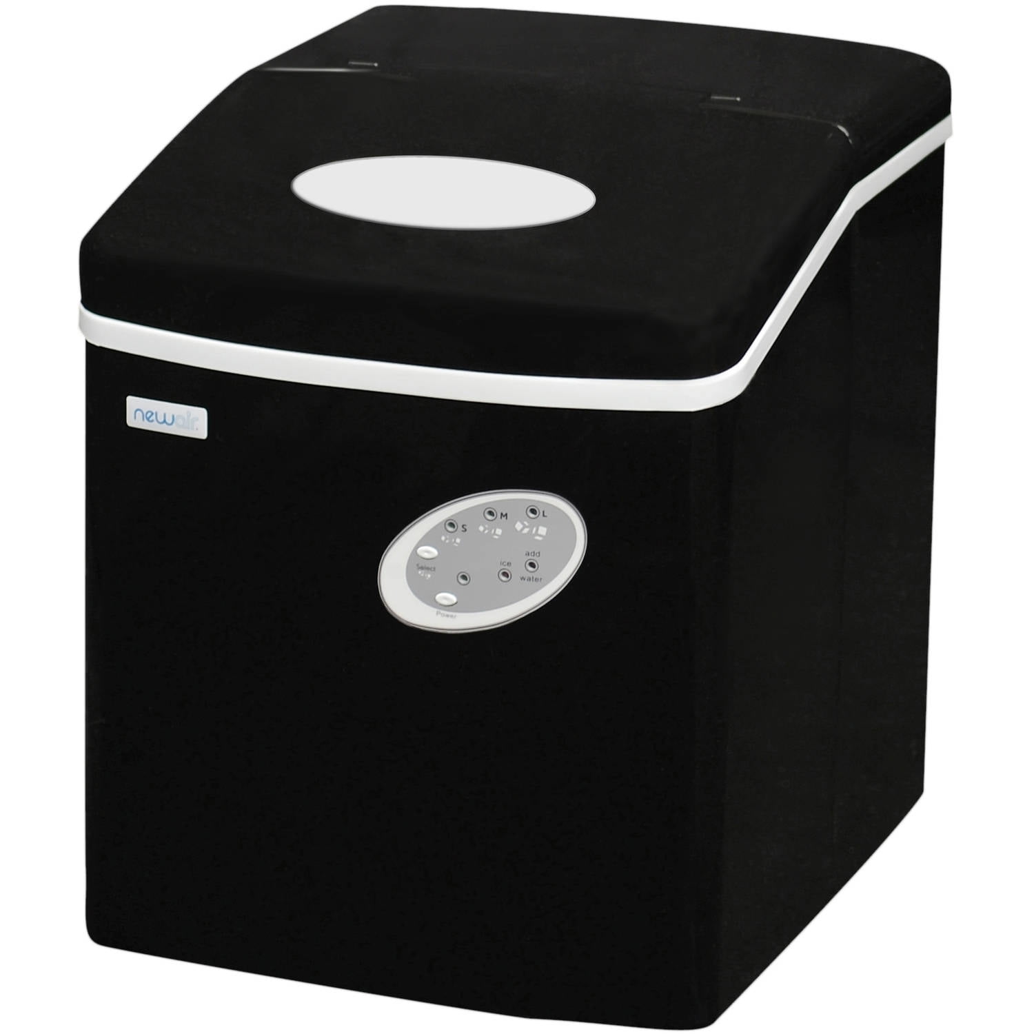 Newair Black Countertop Bullet Ice Maker 28 lbs. a Day 3 Ice Sizes