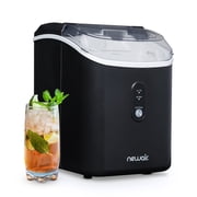 Newair Countertop Nugget Ice Maker, 26 lbs, Matte Black