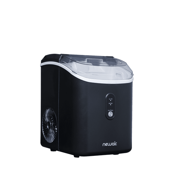 Newair Countertop Nugget Ice Maker, 26 lbs, Matte Black