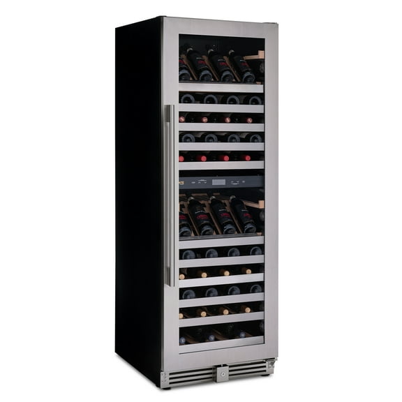 Newair ESTATE Wine Fridge Dual Zone 160 Bottle Capacity in Seamless Stainless Steel