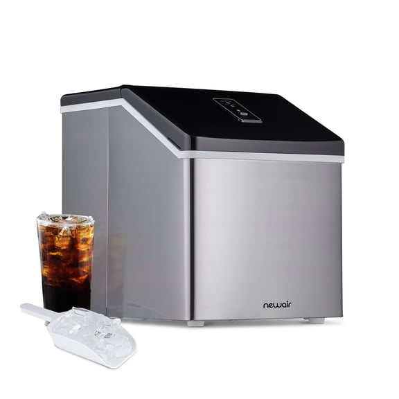 Newair Countertop Ice Maker. Clear Ice, 40 lbs/day - Stainless Steel