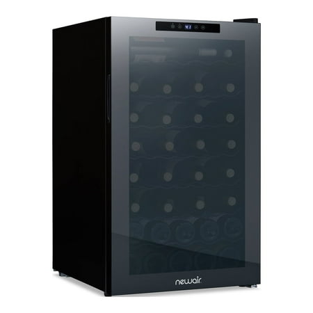 Newair® Shadow?? Series Wine Cooler Refrigerator 51 Bottle, Freestanding Mirrored Wine Fridge with Double-Layer Tempered Glass Door & Compressor Cooling for Reds, Whites, and Sparkling Wine