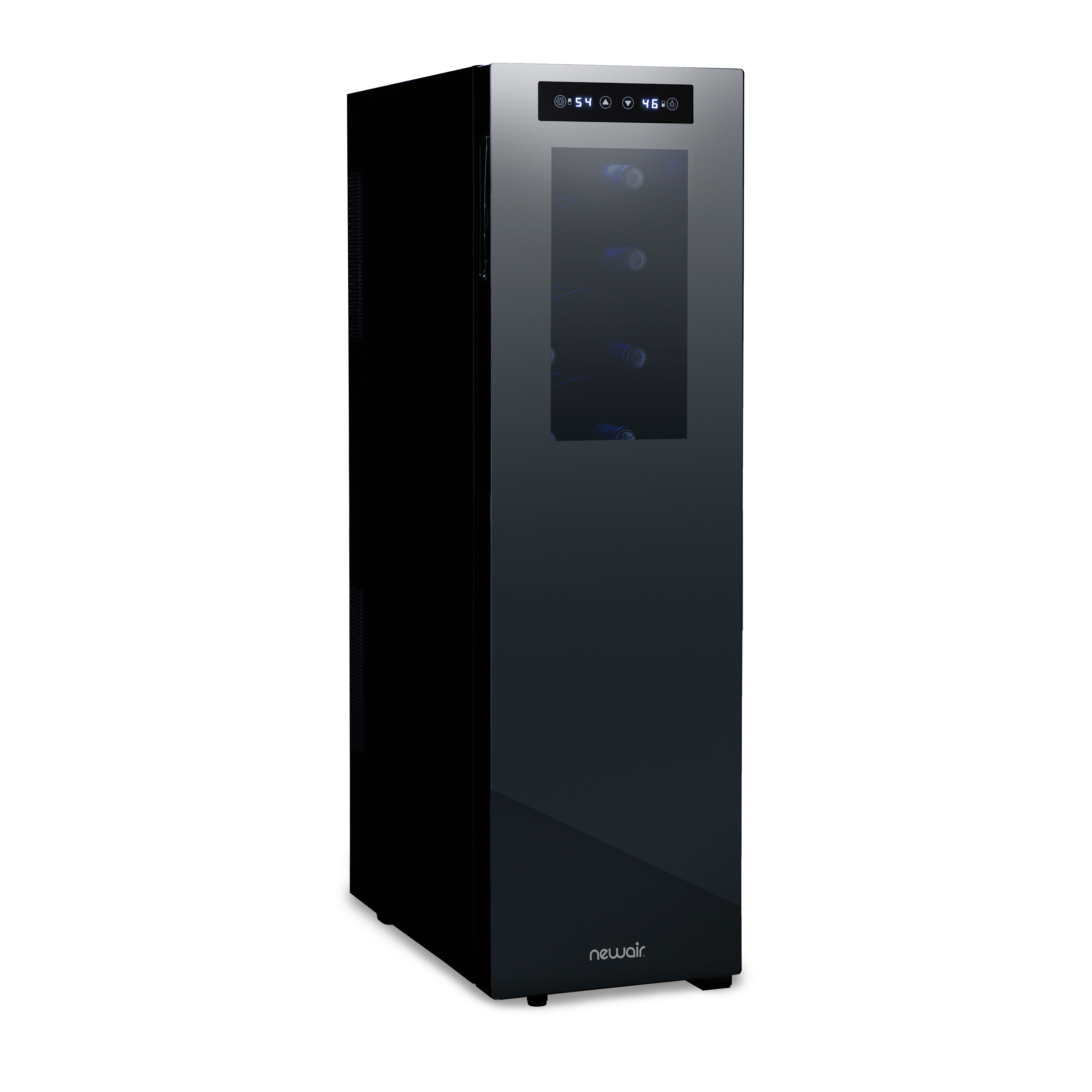 Newair Shadow-Tᵀᴹ Series Wine Cooler Refrigerator 18 Bottle Dual Temperature Zones, Freestanding Mirrored Wine Fridge with Double-Layer Tempered Glass Door & Thermoelectric Cooling - image 1 of 18