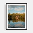 thumbnail image 1 of Newark Pond 02 - Newark Vermont Photography Lake Scenic Nature Landscape Autumn Woodland Black Framed Wall Art Print 11 x 14 inches, 1 of 1