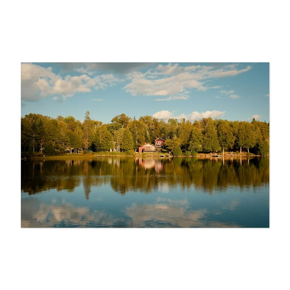 Newark Pond 03 - Newark Vermont Photography Lake Scenic Nature Landscape Autumn Woodland Unframed Wall Art Print 20 x 30 inches