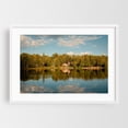 thumbnail image 1 of Newark Pond 03 - Newark Vermont Photography Lake Scenic Nature Landscape Autumn Woodland White Framed Wall Art Print 20 x 30 inches, 1 of 1