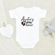 Newbabywishes - Auntie's Little Homie Baby Clothes for Boys and Girls - Newborn Baby Clothes