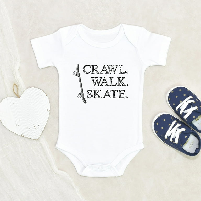 Newbabywishes Crawl Walk Skate Cute Baby Clothes for Boys and