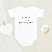 Newbabywishes - Created By Quarantine Pun Baby Clothes for Boys and Girls - Funny Newborn Baby Clothes