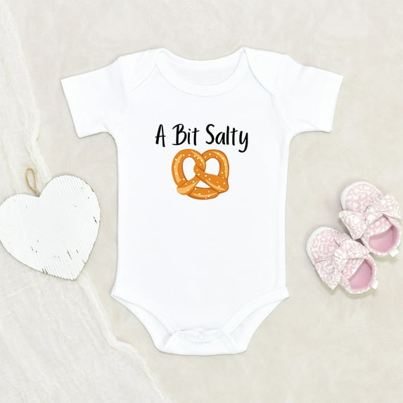 Newbabywishes - Cute A Bit Salty Pretzel Baby Clothes for Boys and Girls - Newborn Baby Clothes