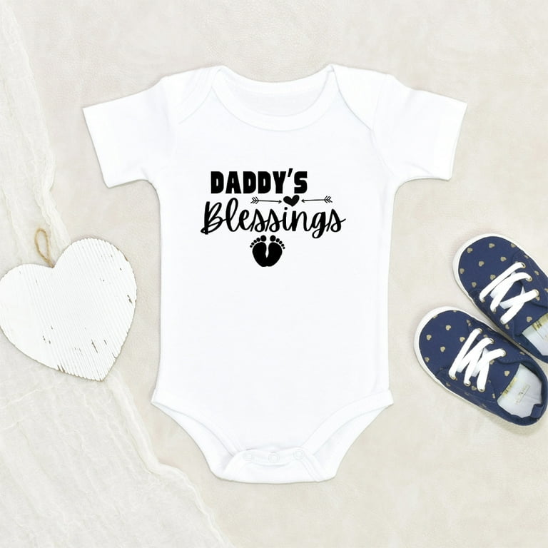 Newbabywishes Cute Daddy's Blessings Baby Clothes for Boys and