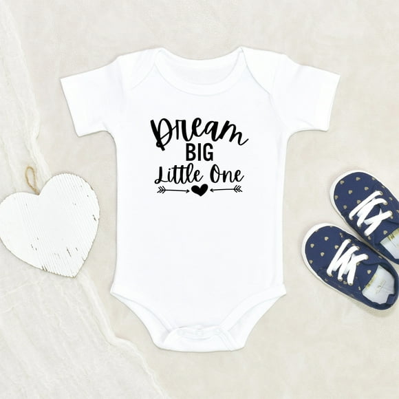 Newbabywishes - Cute Dream Big Small One Baby Clothes for Boys and Girls - Newborn Baby Clothes