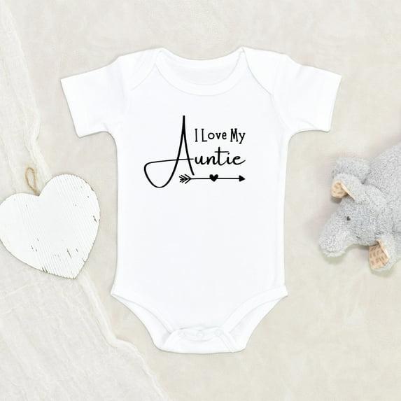 Newbabywishes - Cute Loved My Auntie Baby Clothes for Boys and Girls - Newborn Baby Clothes