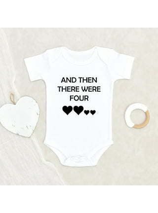 Then there were four pregnancy announcement baby vest