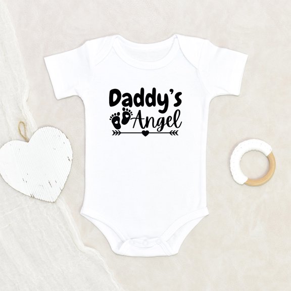 Newbabywishes - Daddy's Angel Baby Clothes for Boys and Girls - Newborn Baby Clothes