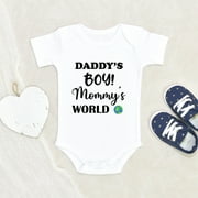 Newbabywishes - Daddy's Boys Mommy's World Cute Baby Clothes for Boys - Newborn Baby Clothes