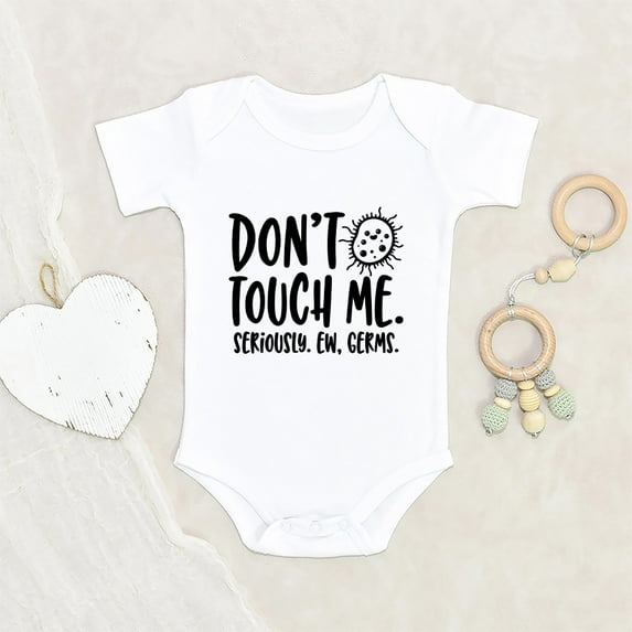 Newbabywishes - Don't Touch Me Ew Germs Baby Clothes for Boys and Girls - Funny Baby Clothing