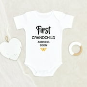 Newbabywishes - First Grandchild Arriving Soon Baby Clothes for Boys and Girls - Grandbaby Clothing