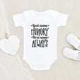 thumbnail image 1 of Newbabywishes - Funny Hungry Always Names Baby Clothes for Boys and Girls - Funny Baby Clothing, 1 of 4