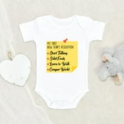 Newbabywishes - My First Newest Year's Resolutions Baby Clothes for Boys and Girls - Baby Clothing