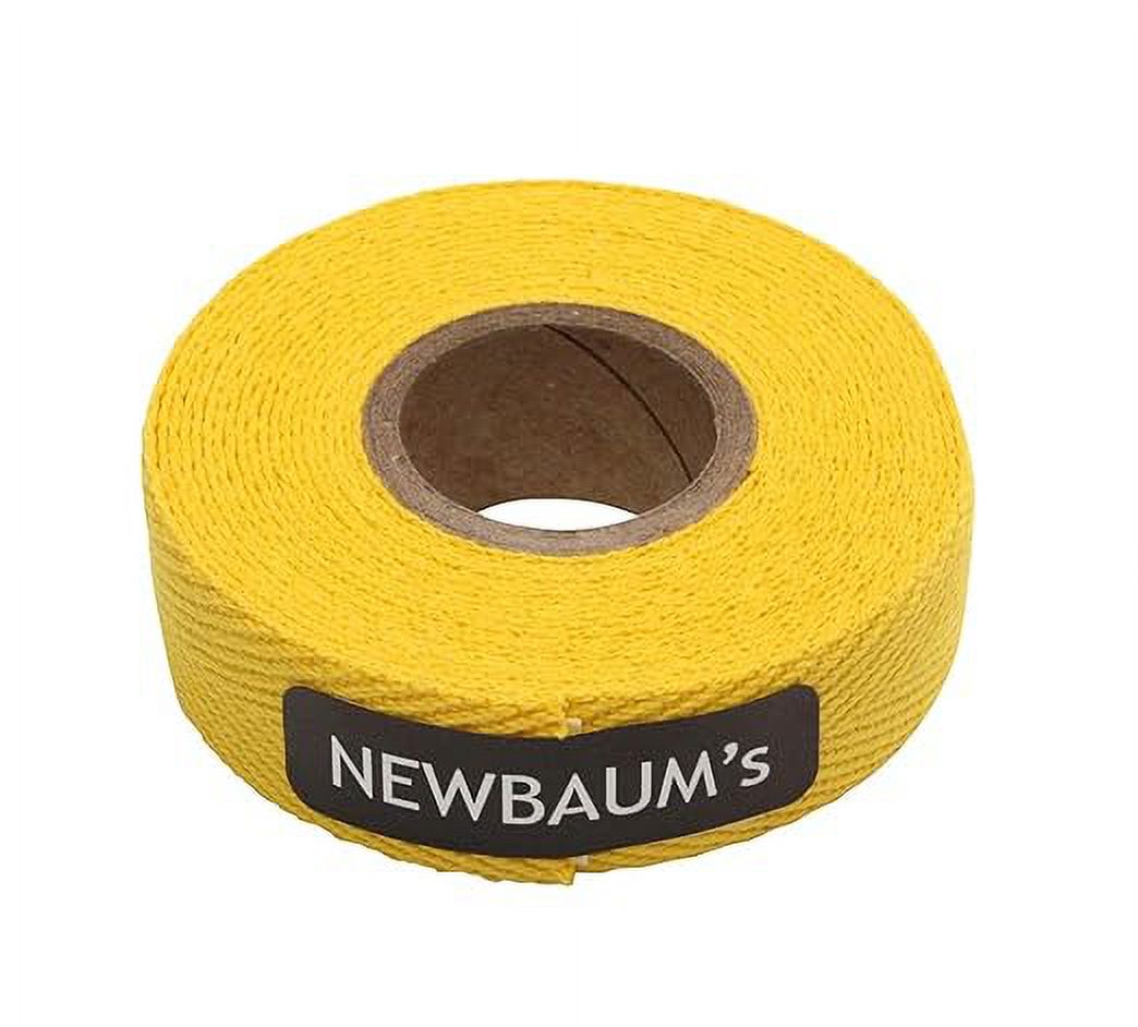 Newbaum's Cloth Bike Handlebar Tape (Yellow), 10 ft Roll Bike Bar Grip