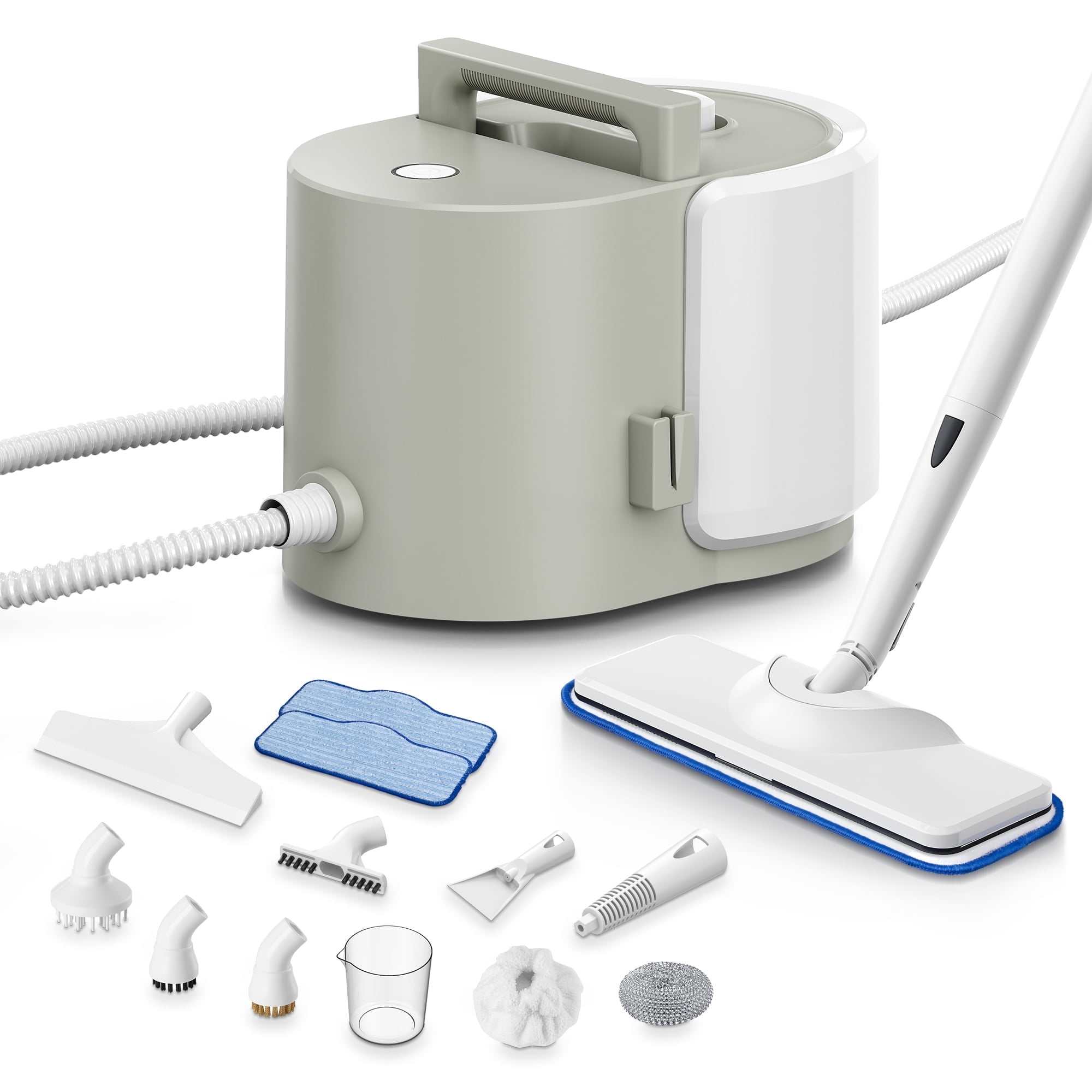 Newbealer Heavy Duty Steam Cleaner,1500W Detachable Steam Mop w/20pcs Accessories,Multipurpose HandHeld Steamer for Home Cleaning