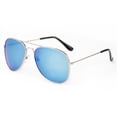 thumbnail image 1 of Newbee Fashion - 2 Pack & 3 Pack Classic Aviator Sunglasses Flash Full Mirror lenses Metal Frame for Men Women UV Protection, 1 of 1