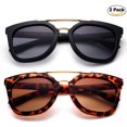 thumbnail image 1 of Newbee Fashion 2 Pack -Kids Girls Fashion Sunglasses with Flash Mirror Lens Kids Sunglasses UV Protection Lead Free Stylish High Quality Fashion Sunglasses for Girls, 1 of 3