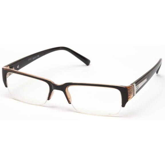 Newbee Fashion - "Aliz" Unisex Clear Lens Sleek Half Frame Slim Temple Fashion Glasses