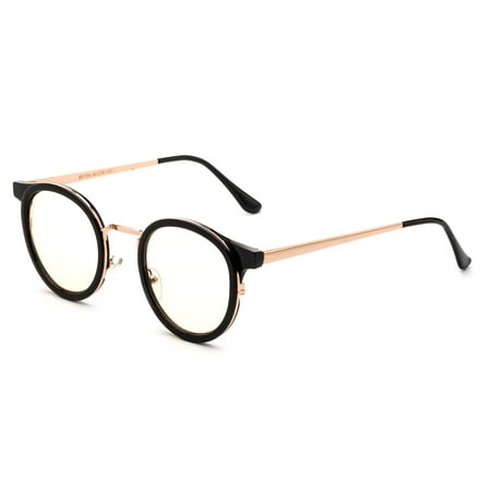 Newbee Fashion - Anti-Reflective Comfortable Computer Reading Glasses (No Magnification) Helps Eye Strain, Fatigue and Dry Eyes from Digital Devices with Anti-Blue Light, Anti-UV and Anti-Glare
