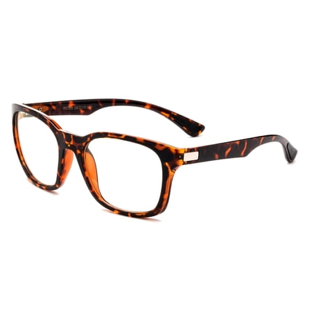 Newbee Fashion - Anti-Reflective Comfortable Computer Reading Glasses (No Magnification) Helps Eye Strain, Fatigue and Dry Eyes from Digital Devices with Anti-Blue Light, Anti-UV and Anti-Glare