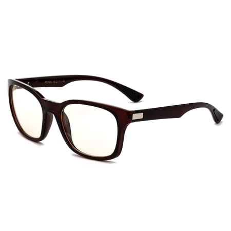 Newbee Fashion - Anti-Reflective Comfortable Computer Reading Glasses (No Magnification) Helps Eye Strain, Fatigue and Dry Eyes from Digital Devices with Anti-Blue Light, Anti-UV and Anti-Glare