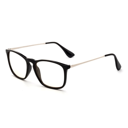 Newbee Fashion - Anti-Reflective Comfortable Computer Reading Glasses (No Magnification) Helps Eye Strain, Fatigue and Dry Eyes from Digital Devices with Anti-Blue Light, Anti-UV and Anti-Glare