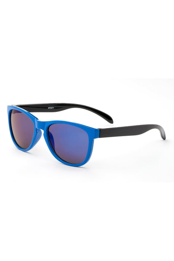 Newbee Fashion - "Benji" Kyra Kids Keyhole Design Flash/Mirror Sunglasses Ages 1-10 Comfortable Fit with UV Protection