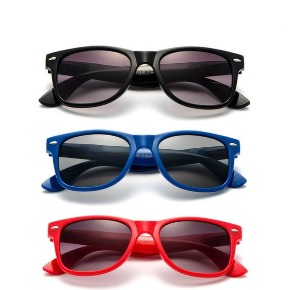 Newbee Fashion - "Blue Kid's" Kyra 80's Retro Blue Brothers Kids Fashion Sunglasses