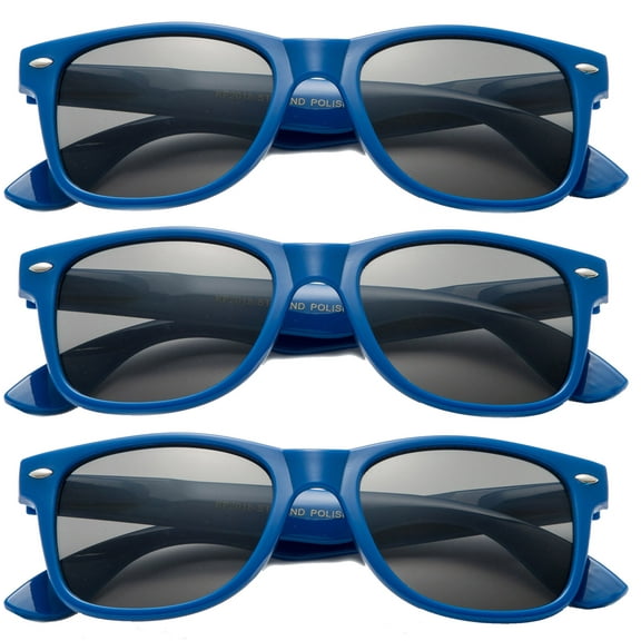 Newbee Fashion - "Blue" Kids Style Sunglasses with Comfortable Spring Temple UV Protection Girls Boys Toddlers Sunglasses ( 1-6 Years)