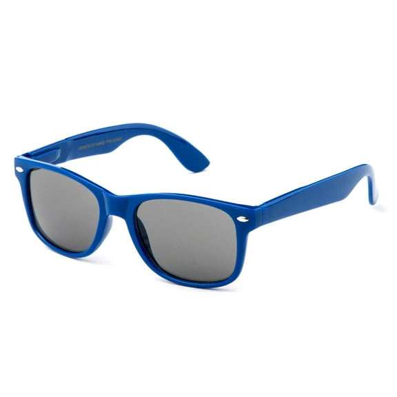Newbee Fashion - "Blue" Kids Style Sunglasses with Comfortable Spring Temple UV Protection Girls Boys Toddlers Sunglasses ( 1-6 Years)